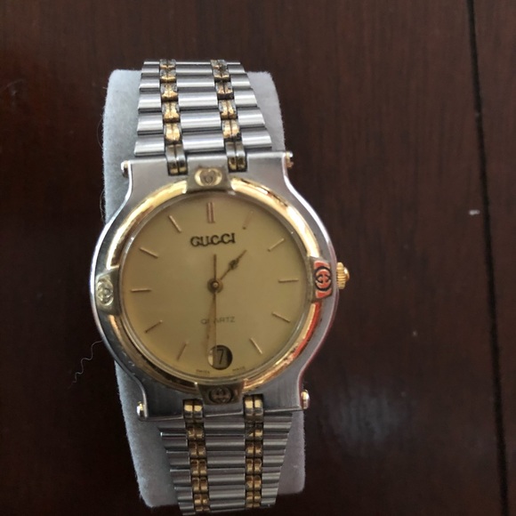 Gucci Unisex Vintage 18k Plated Watch - Picture 1 of 8